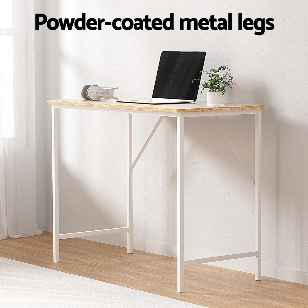 100cm Oak Computer Desk Workstation Home Office Study Table