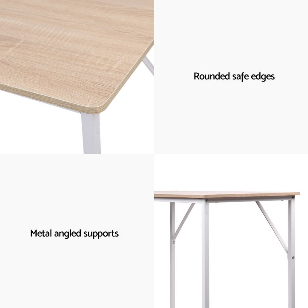 100cm Oak Computer Desk Workstation Home Office Study Table