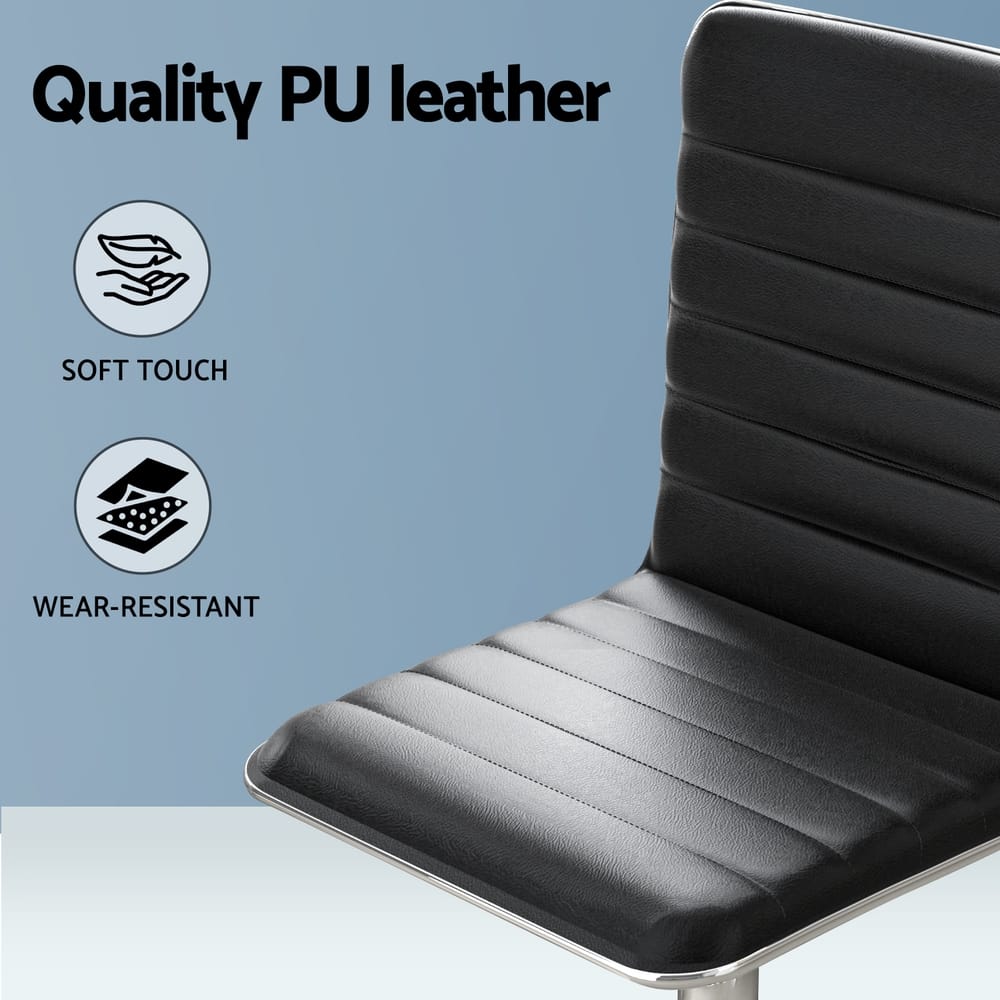 Computer Desk Office Chair Set Black 120x60x75cm