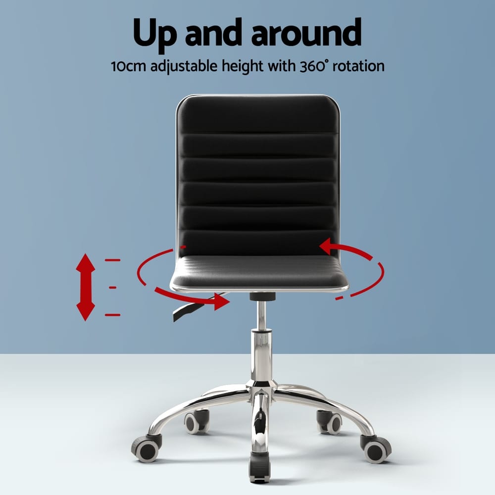 Computer Desk Office Chair Set Black 120x60x75cm