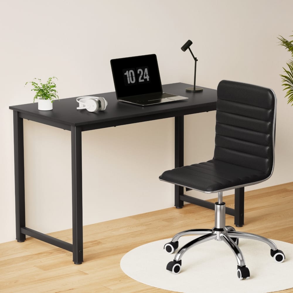 Computer Desk Office Chair Set Black 120x60x75cm