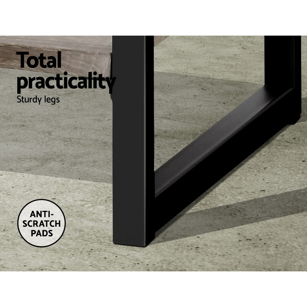 Bookshelf 3 Tiers - Noe Black And Oak