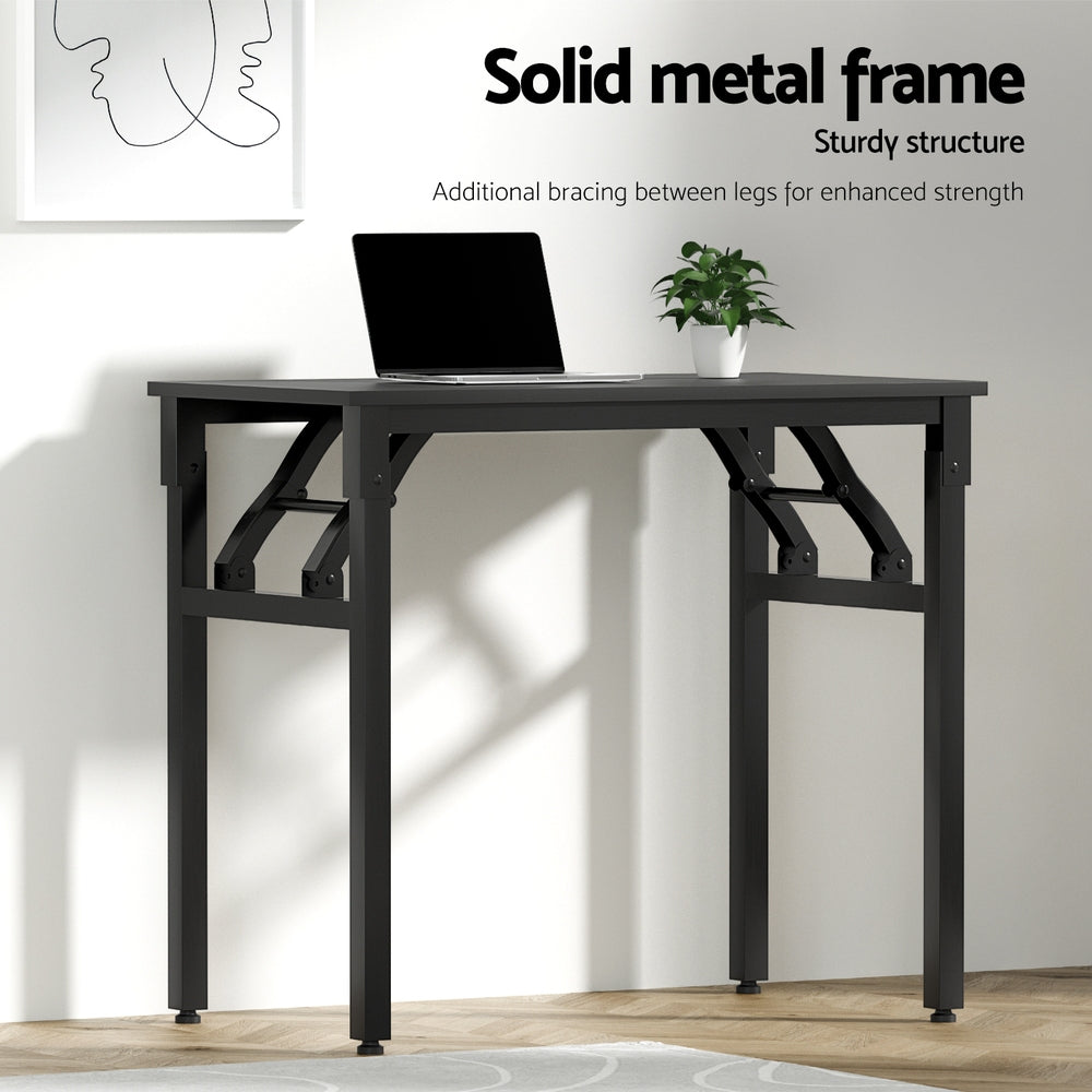 Computer Desk Foldable Balck 80Cm, Desks