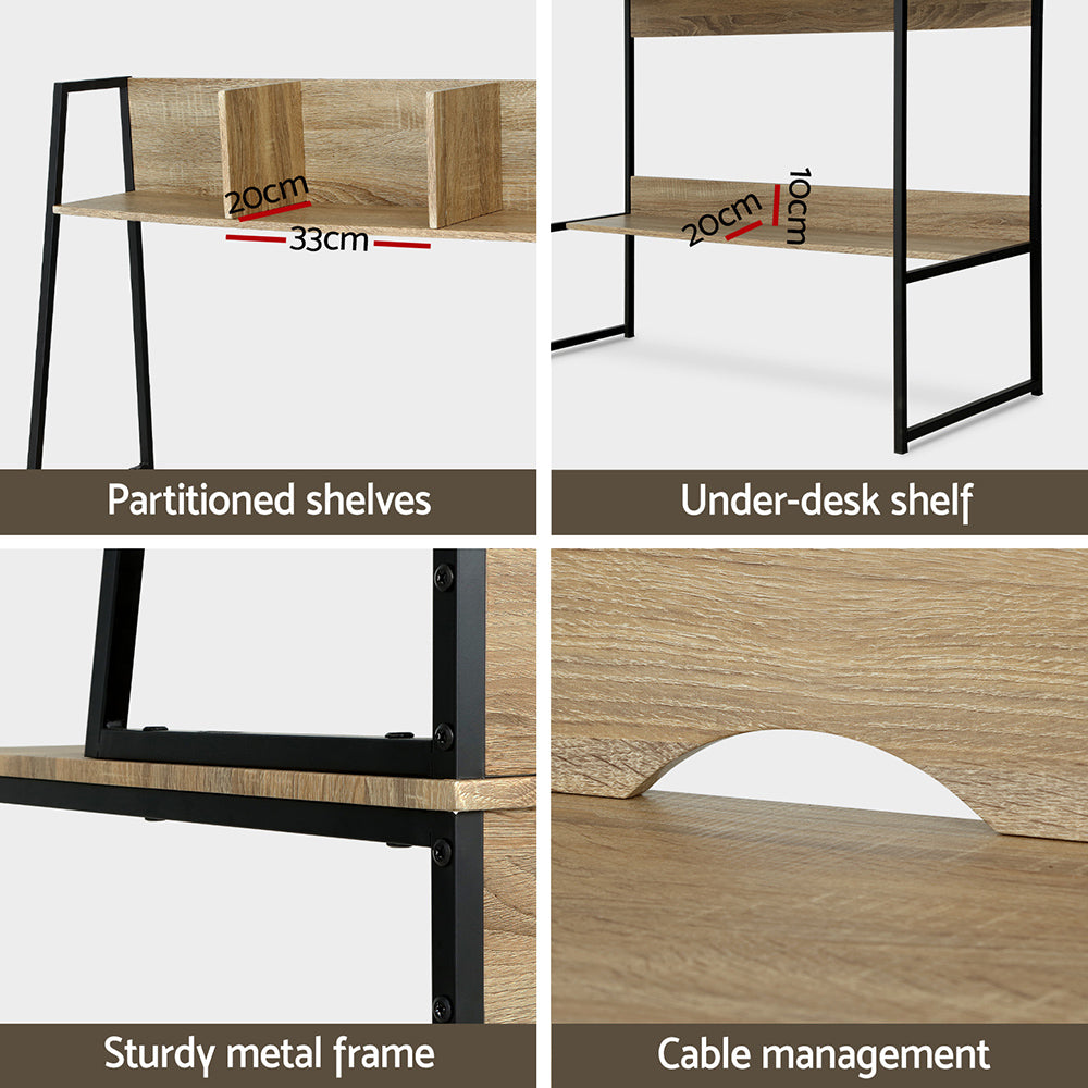 Computer Desk Office Desks Study Table Workstation Bookshelf