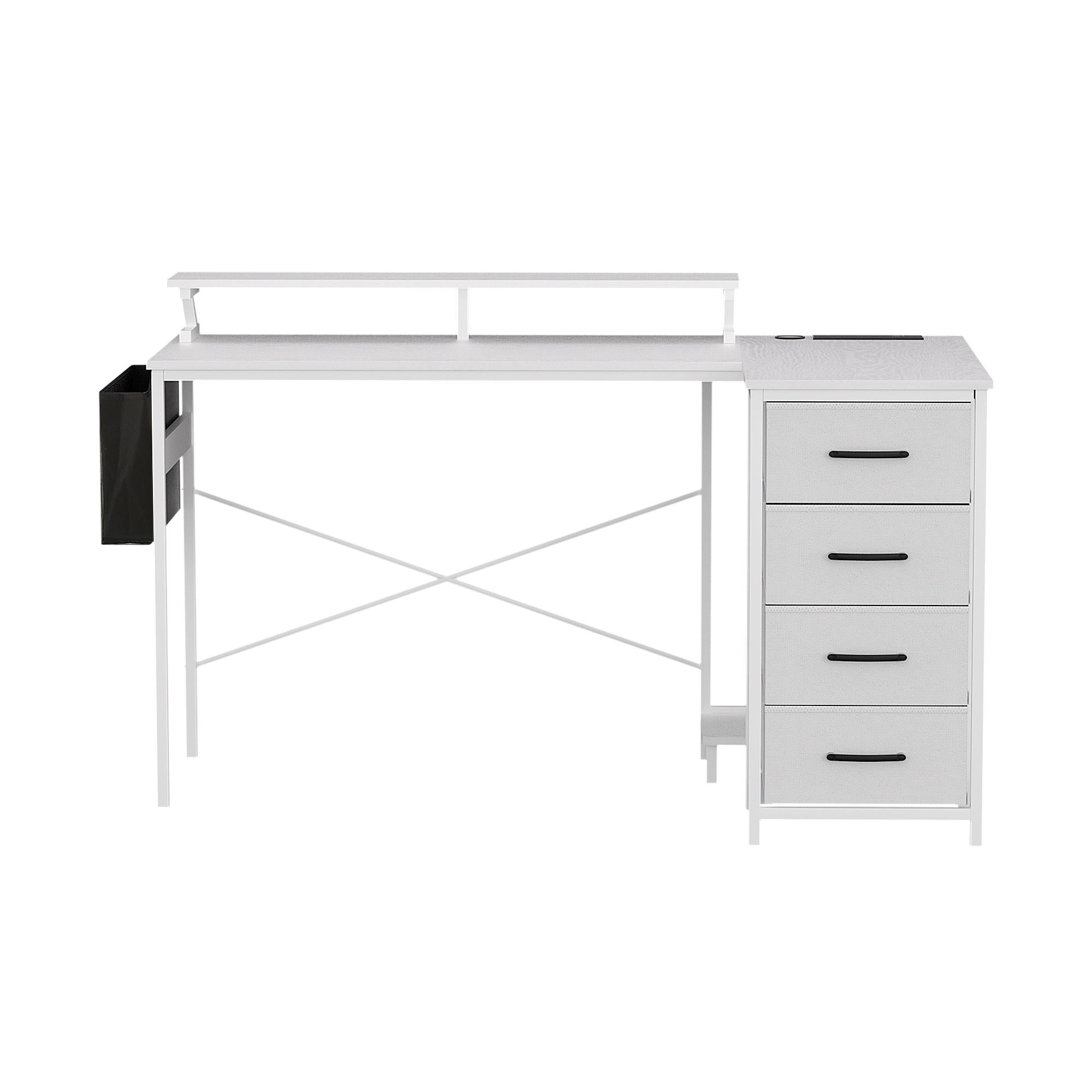 Artiss 140cm L Shaped Gaming Desk LED Lights | Simpledeals