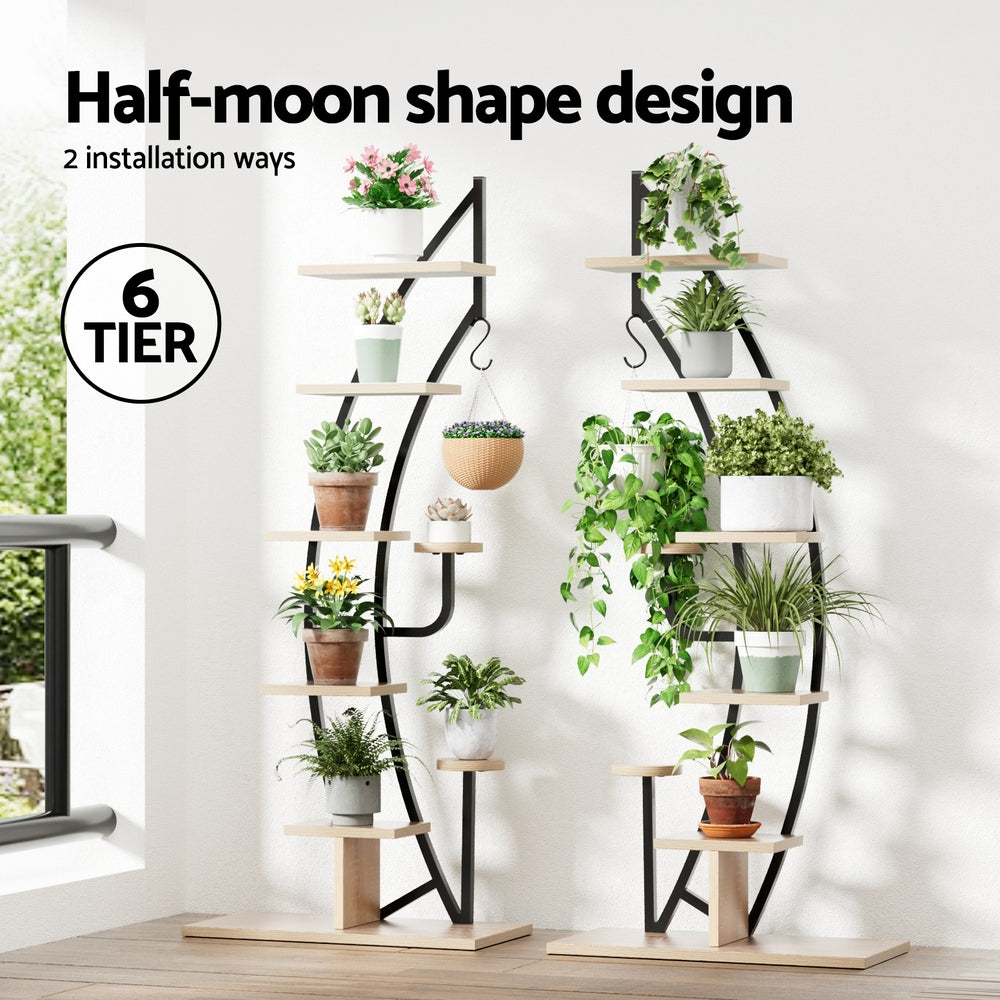 6-Tier Ladder Plant Stand Corner Shelf