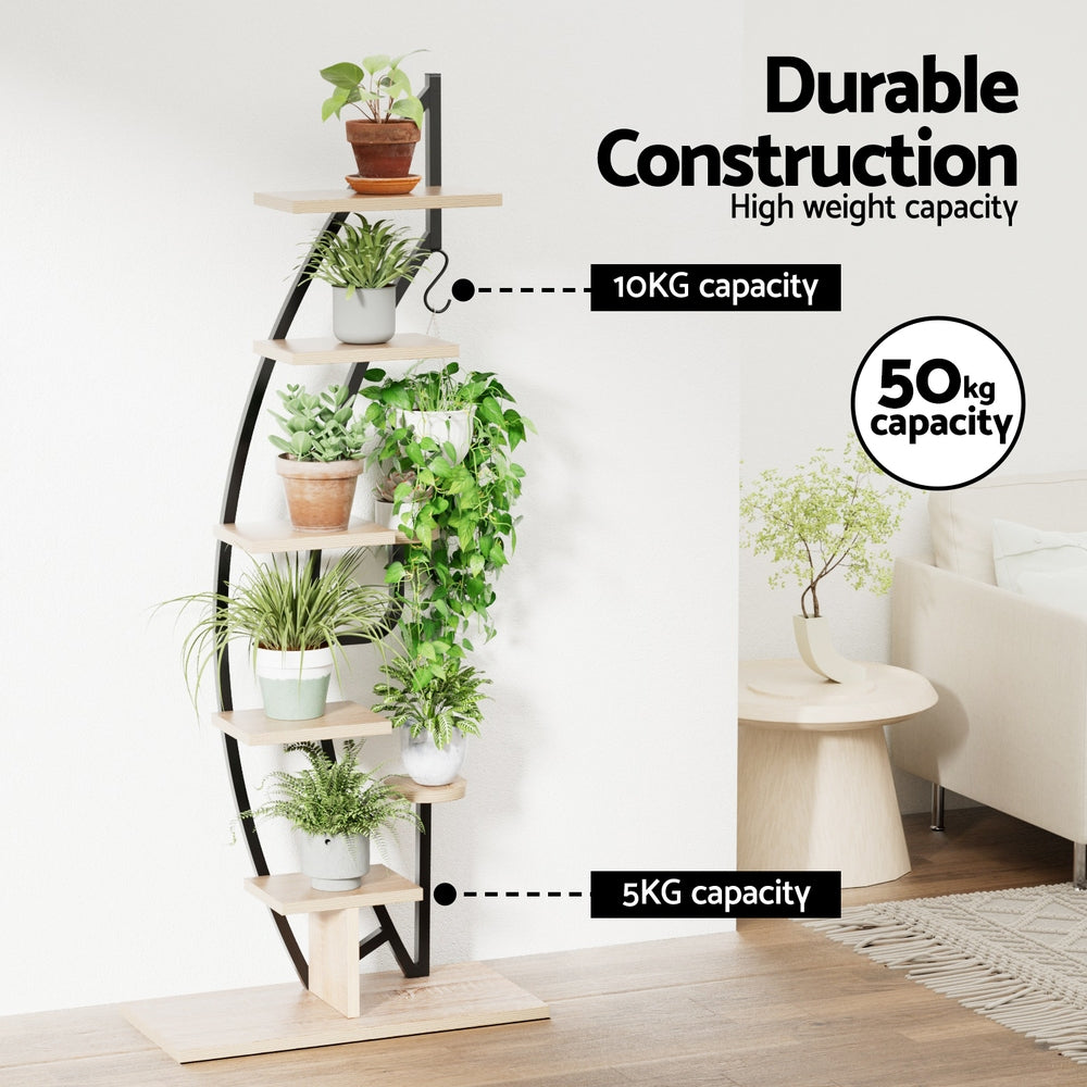6-Tier Ladder Plant Stand Corner Shelf