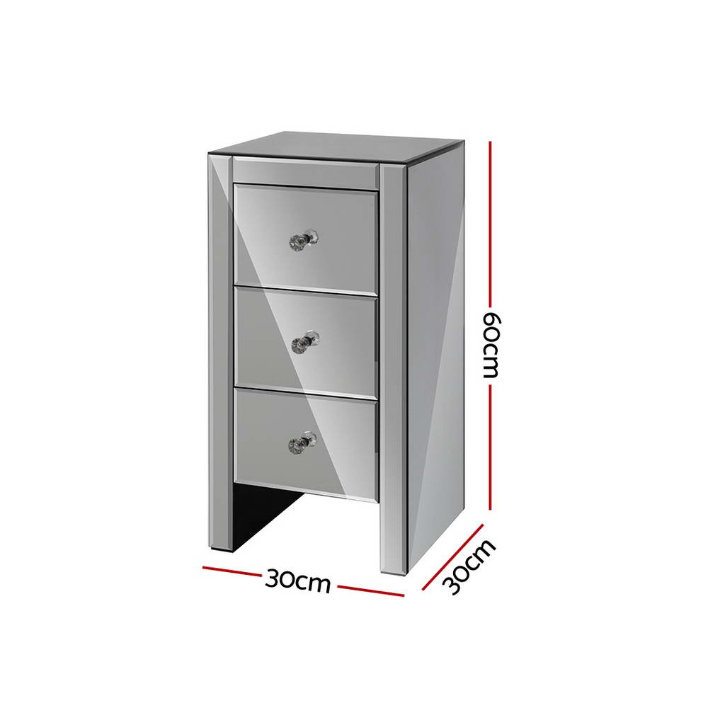 Mirrored Bedside