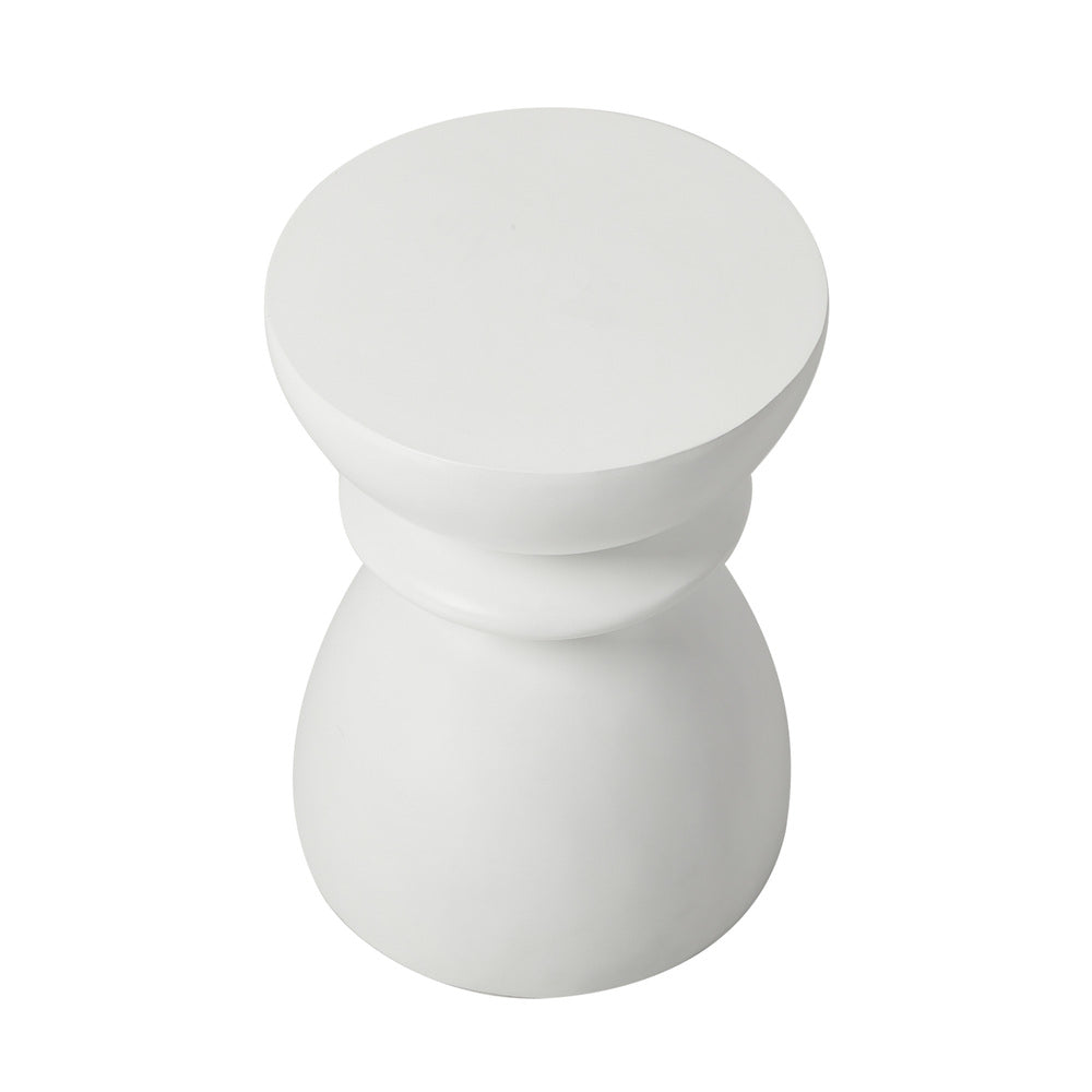 Side Table Round Coffee Stool Stone Stand Modern Decor Furniture