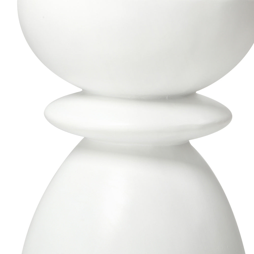 Side Table Round Coffee Stool Stone Stand Modern Decor Furniture