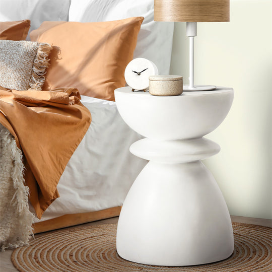 Side Table Round Coffee Stool Stone Stand Modern Decor Furniture | Side Table - photo 6