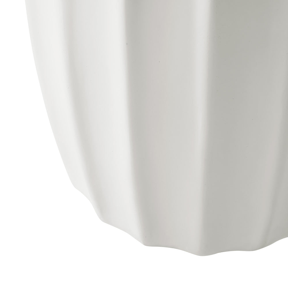 Side Table Terrazzo Concrete White/Natural/Black