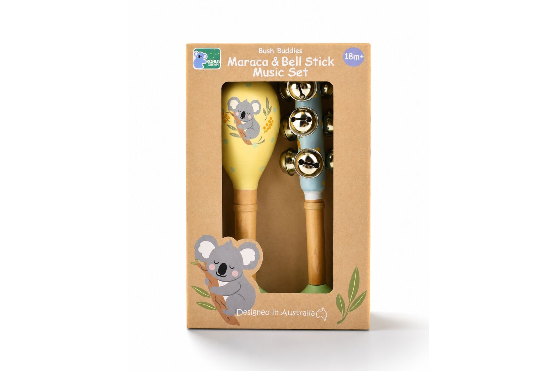 Musical Toy Maraca Set Yellow 5.5x5.5x18cm
