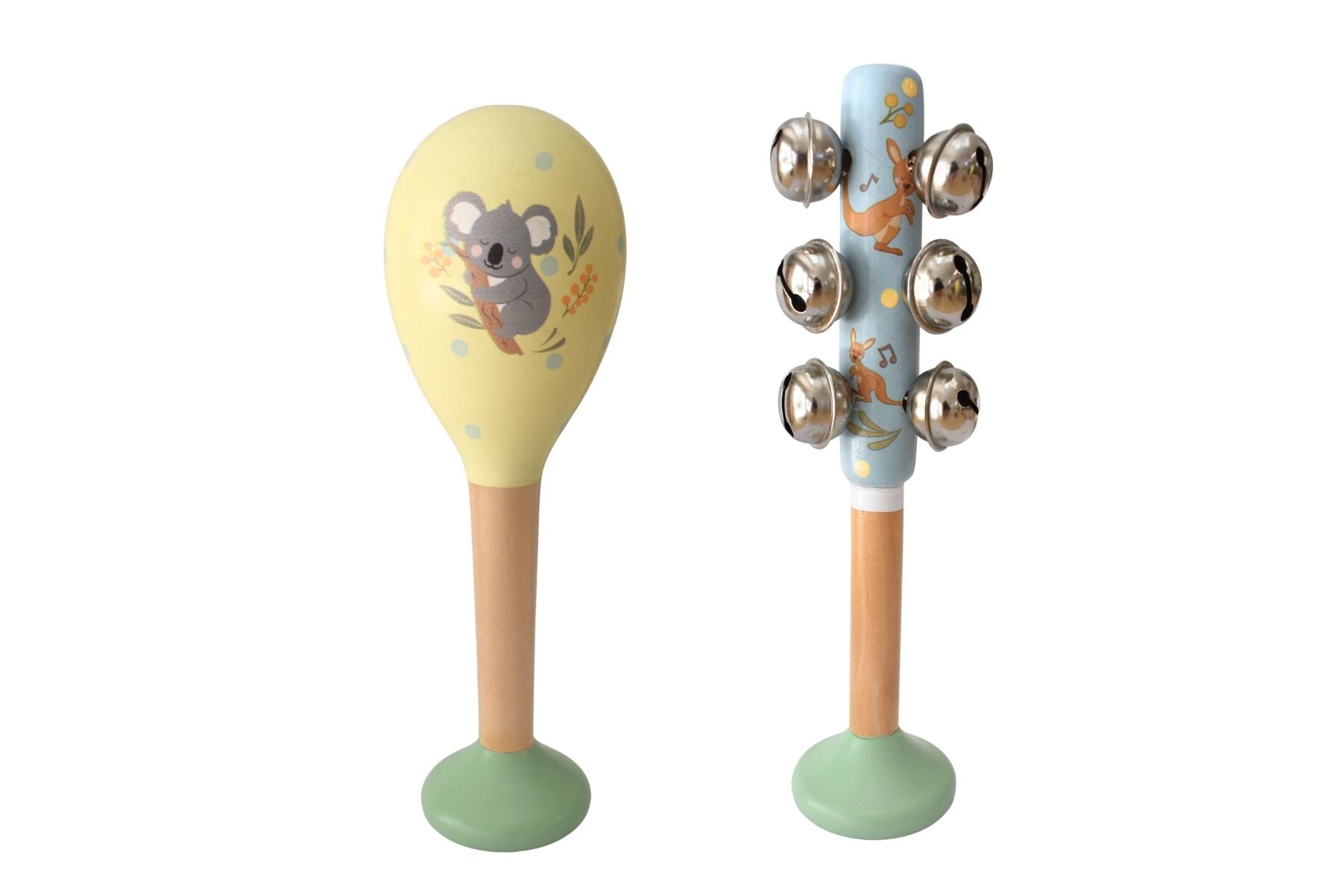 Musical Toy Maraca Set Yellow 5.5x5.5x18cm