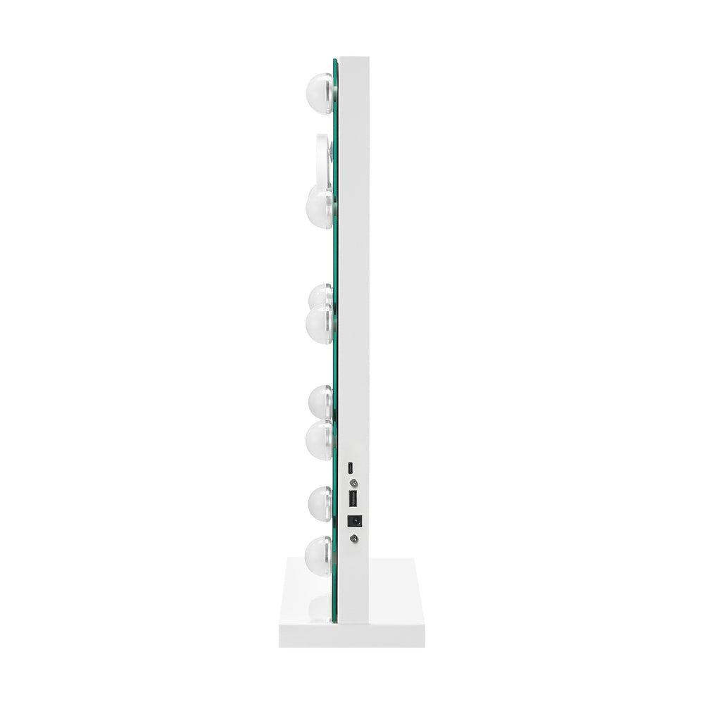 Hollywood Makeup Mirrors Magnifying LED Light Standing Wall Mounted 58x46cm