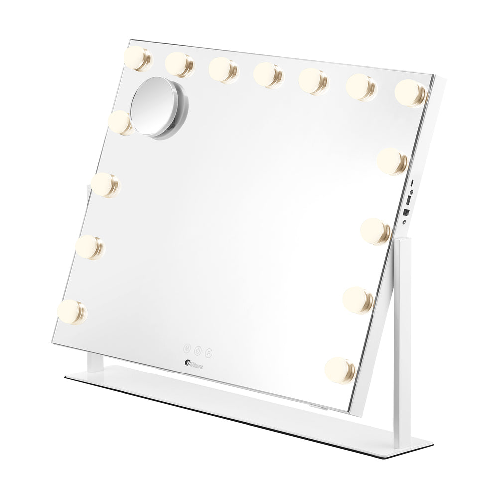 Hollywood Makeup Mirrors LED Lights Bluetooth Rotation Vanity 58x46cm
