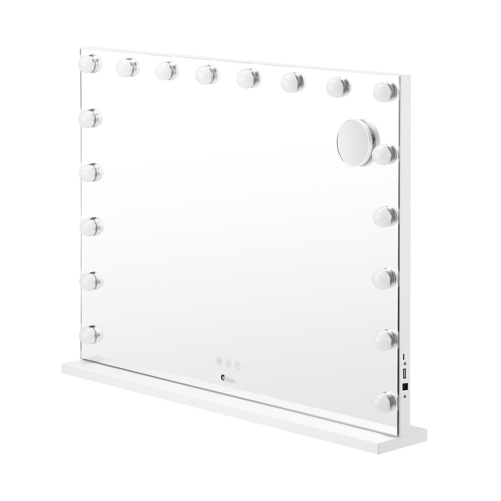 Hollywood Makeup Mirror Magnifying LED 18 Bulbs 80x62cm
