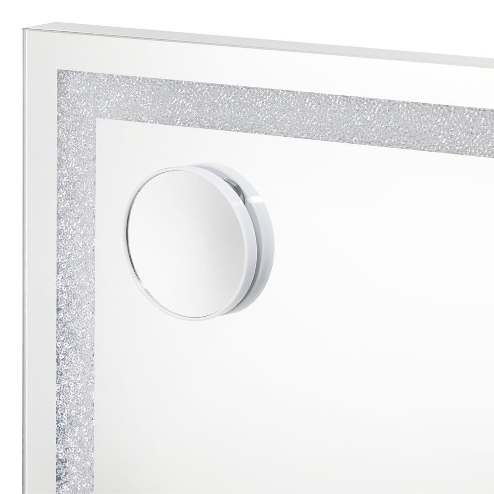 Bluetooth Makeup Mirror Crystal LED 80x62cm