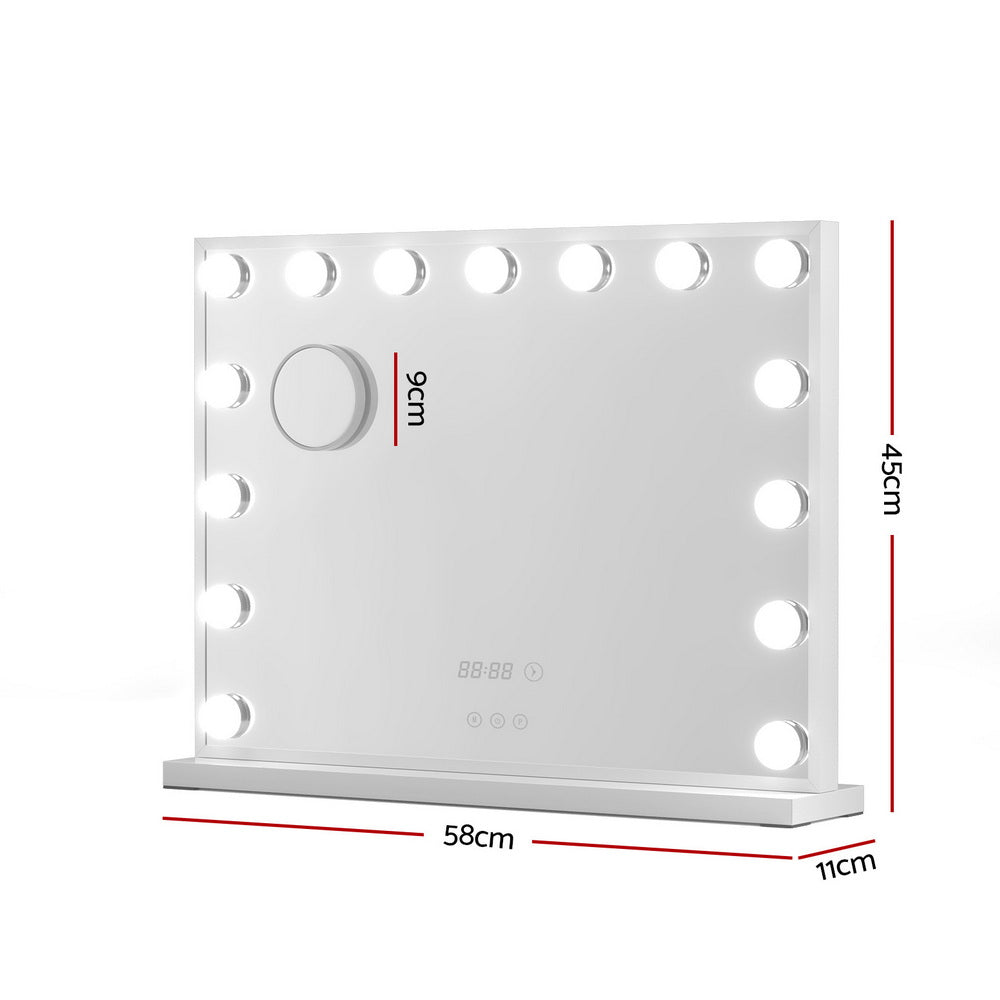 Hollywood Makeup Mirror with LED - 58CM White