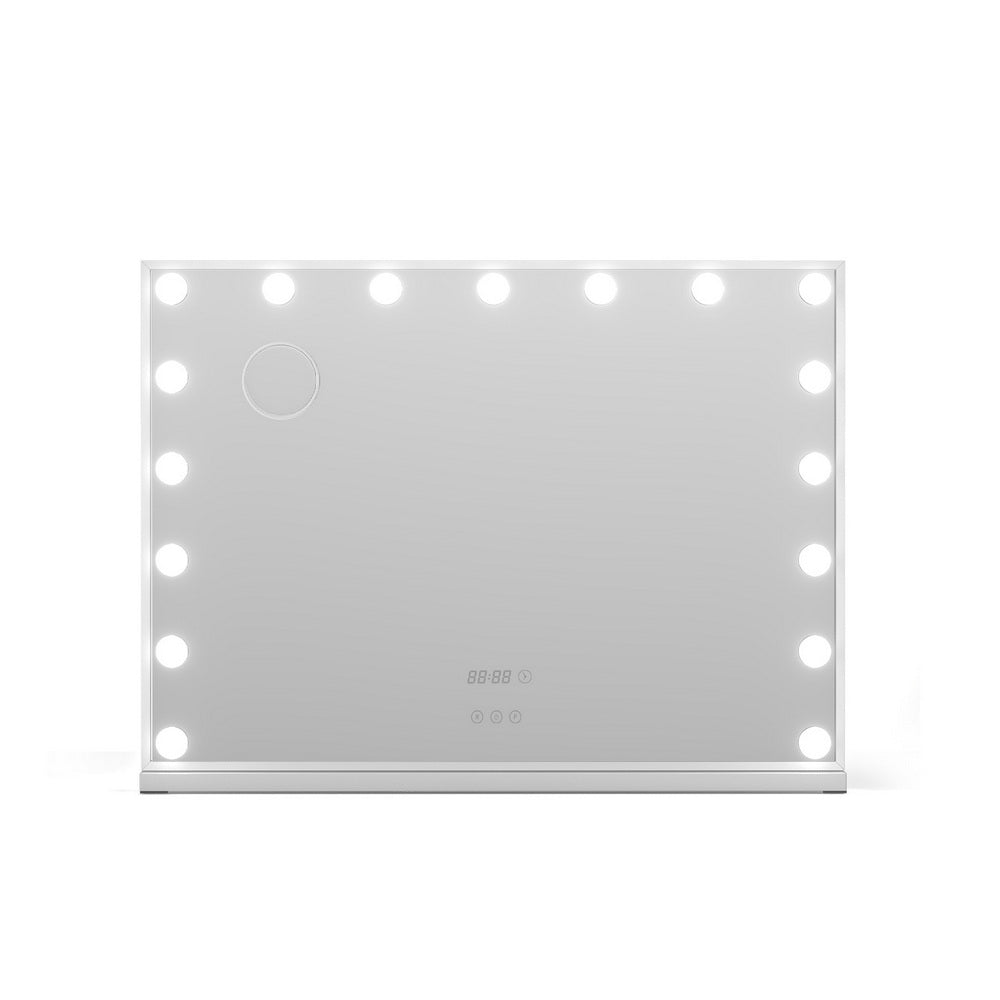 Makeup - 80x60cm Hollywood Vanity Mirror - LED Light Tabletop White