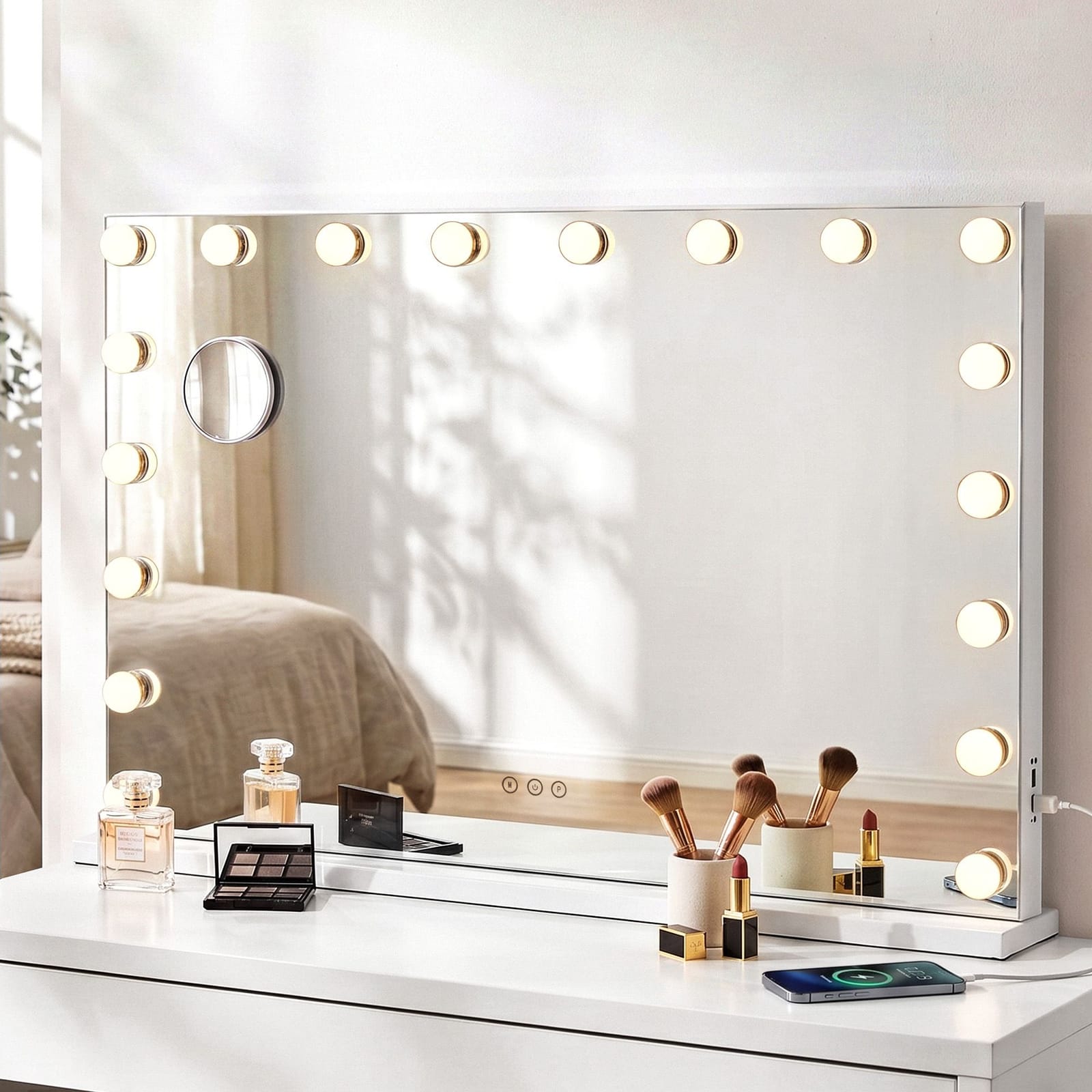 Hollywood Vanity Mirror 90x60cm 18 LED Bulbs | Simpledeals