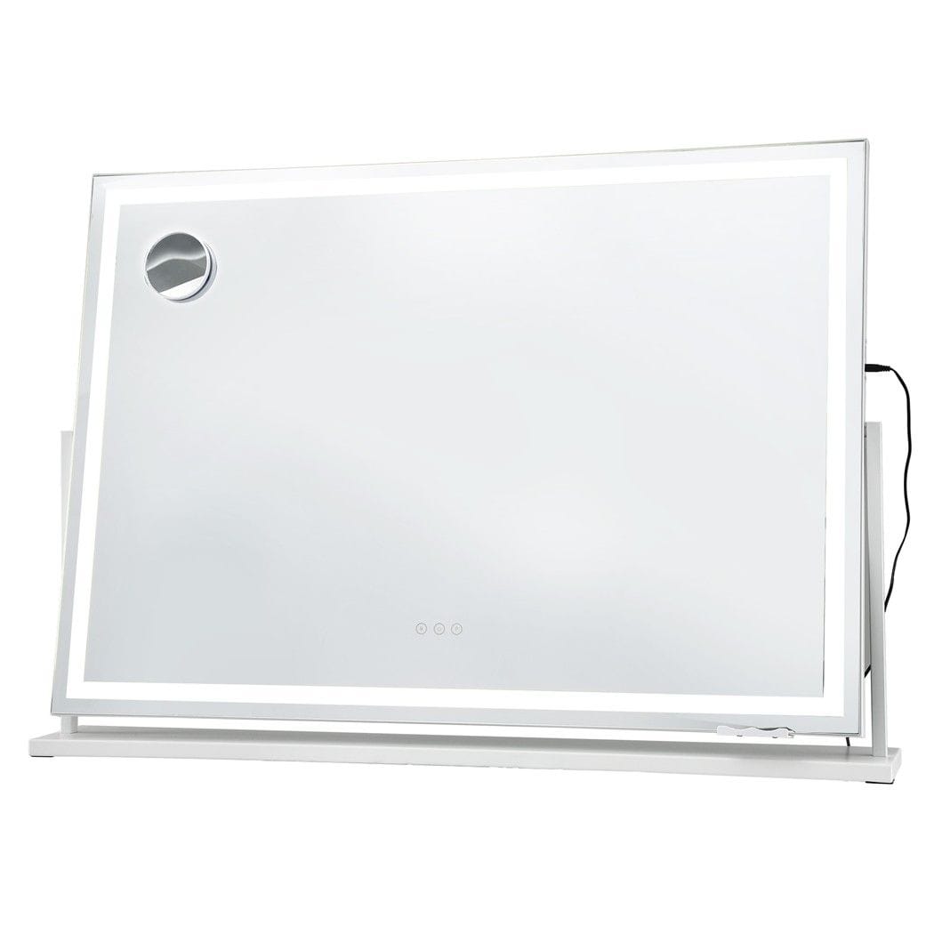 LED Vanity Mirror 100x70cm 360° Rotate 10x Mag | Simpledeals