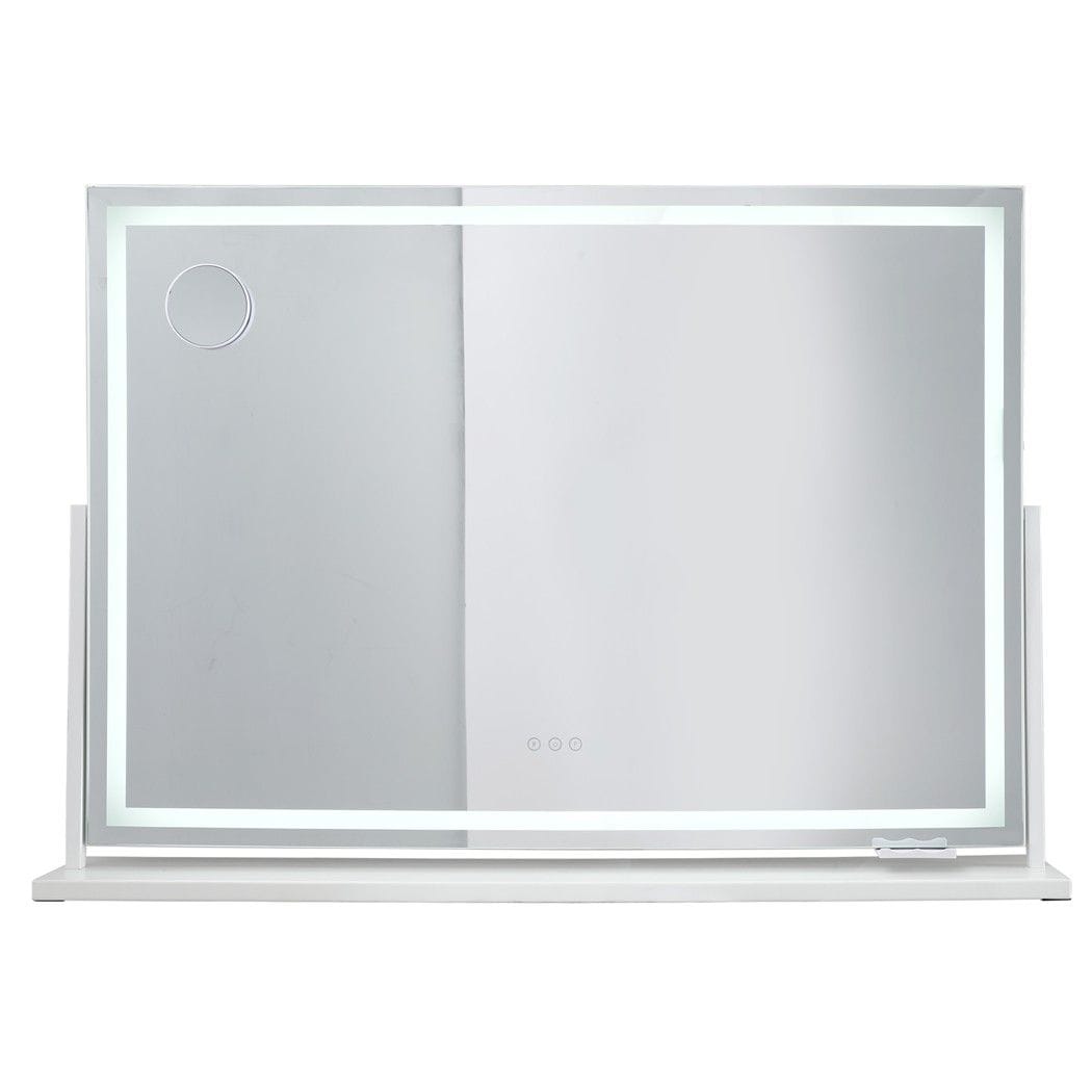 LED Vanity Mirror 100x70cm 360° Rotate 10x Mag | Simpledeals