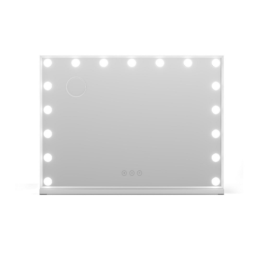 Makeup Mirror Hollywood Vanity with LED Light Tabletop Wall
