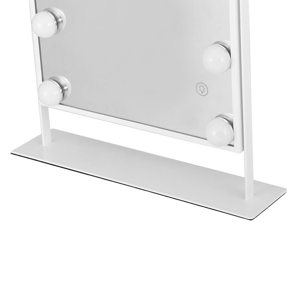 Bluetooth Makeup Mirror 30x40cm Hollywood Vanity with LED Light White