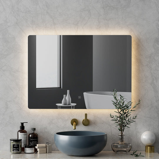 Wall Mirror 70X50Cm With Led Light Bathroom Home Decor