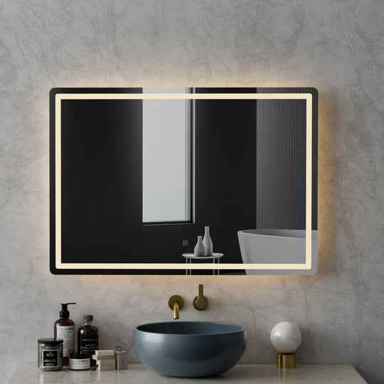 Wall Mirror 100X70Cm With Led Light Bathroom Home Decor