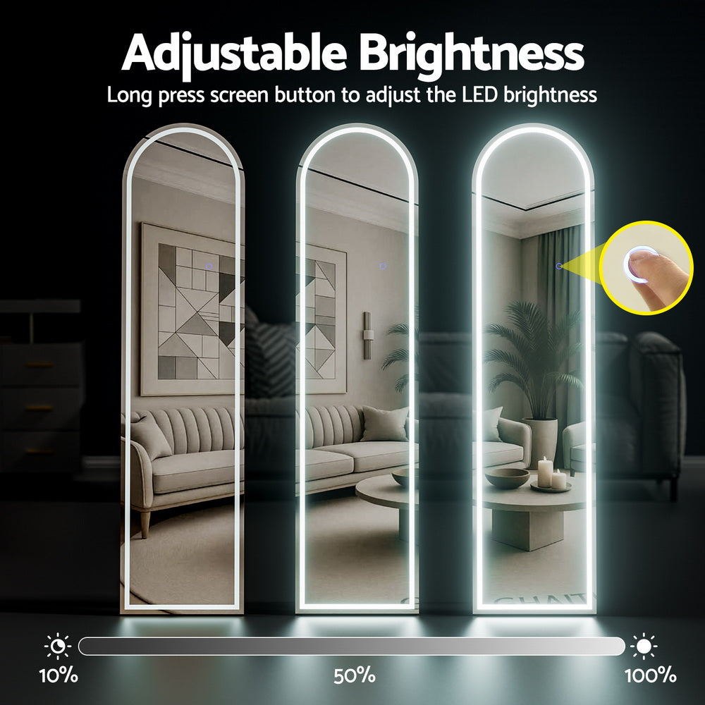 LED Full Length Mirror Floor Dressing Mirror 160cm | 160Cm