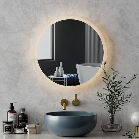 Illuminate Bathroom with Bluetooth LED Wall Mirror
