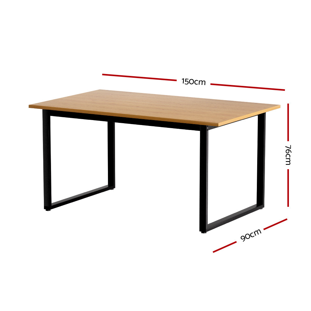 Dining Table 6 Seater Kitchen Cafe Rectangular Wooden Table