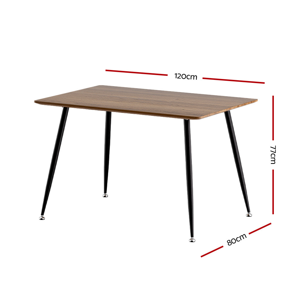 Dining Table 4 Seater Kitchen Cafe Wooden Table Rectangular | Wooden finish