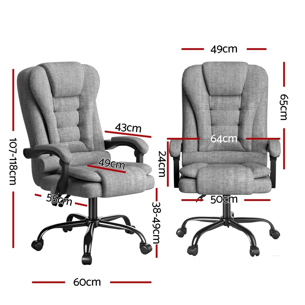 Executive Massage Chair Ergonomic 64x60x107cm