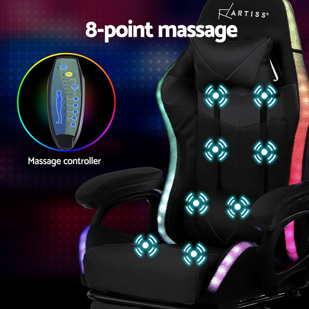 Gaming Office Chair Massage 66x66x117cm