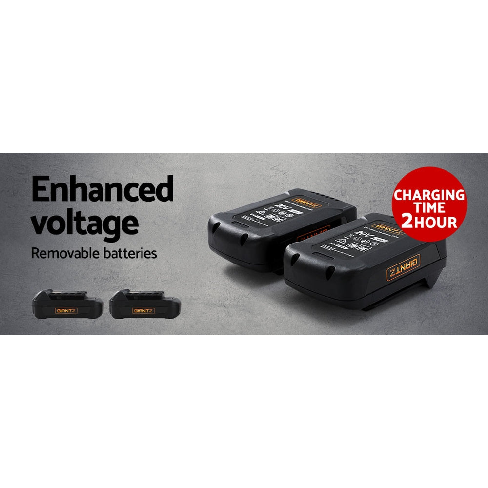 Giantz Lawn Mower 80V Battery Only Cordless 40V x2 Fits LI37, Outdoor Power Equipment