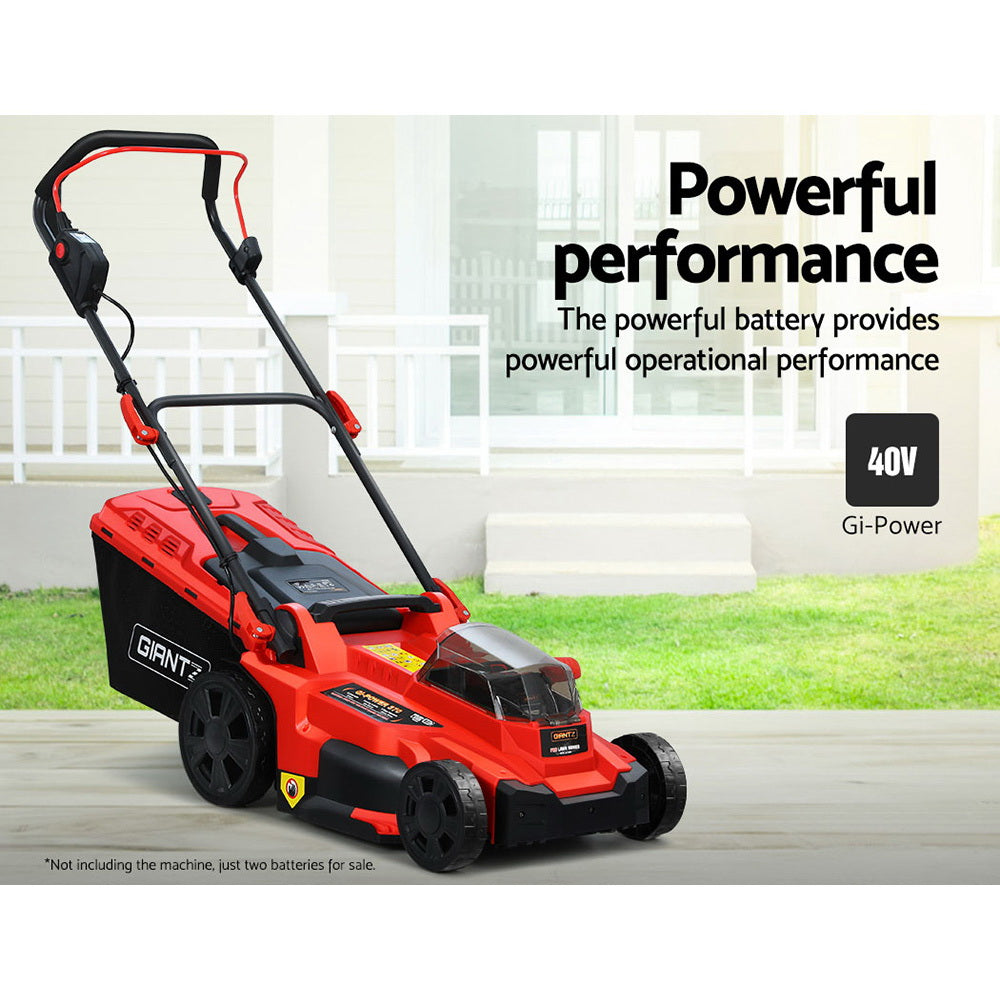 Giantz Lawn Mower 80V Battery Only Cordless 40V x2 Fits LI37 with Lithium Ion Electric Long