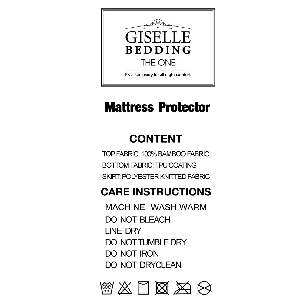 Queen Mattress Protector Waterproof Bed Cover Sleep Bedding Shield