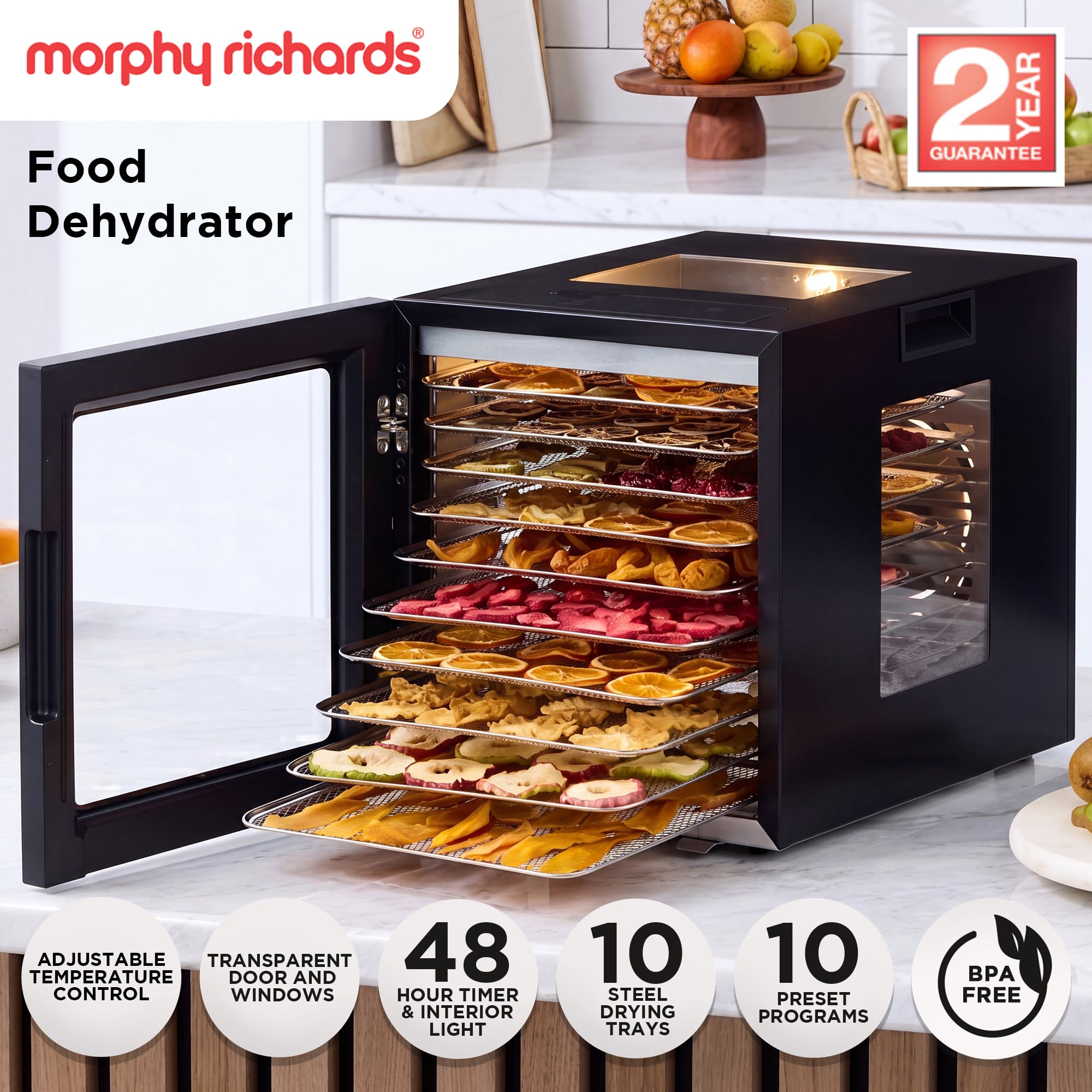 Food Dehydrator 10 Shelf 33.1x40.3x35.5cm