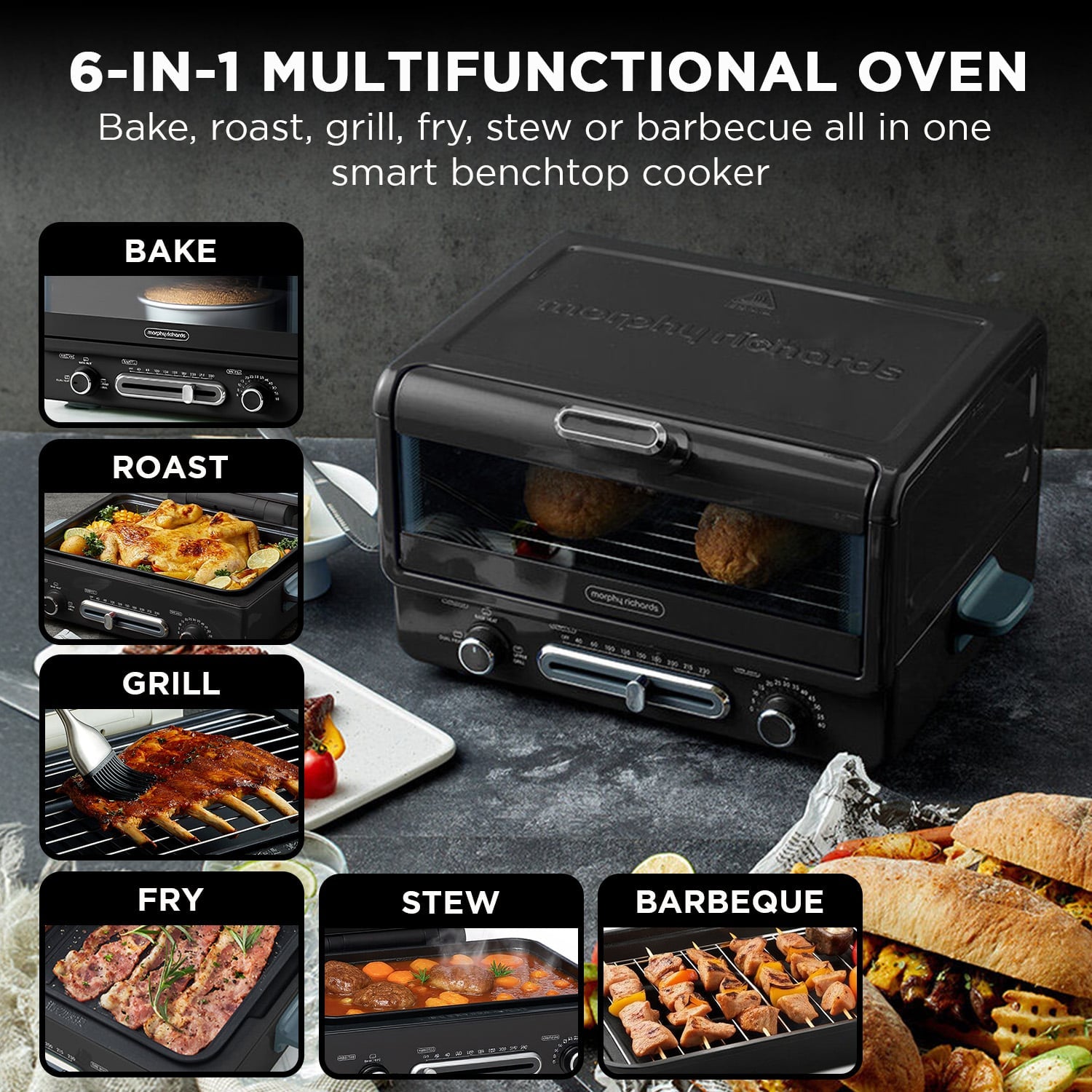 Electric Oven Multi Function Grill 42.7x36.7x24.9cm