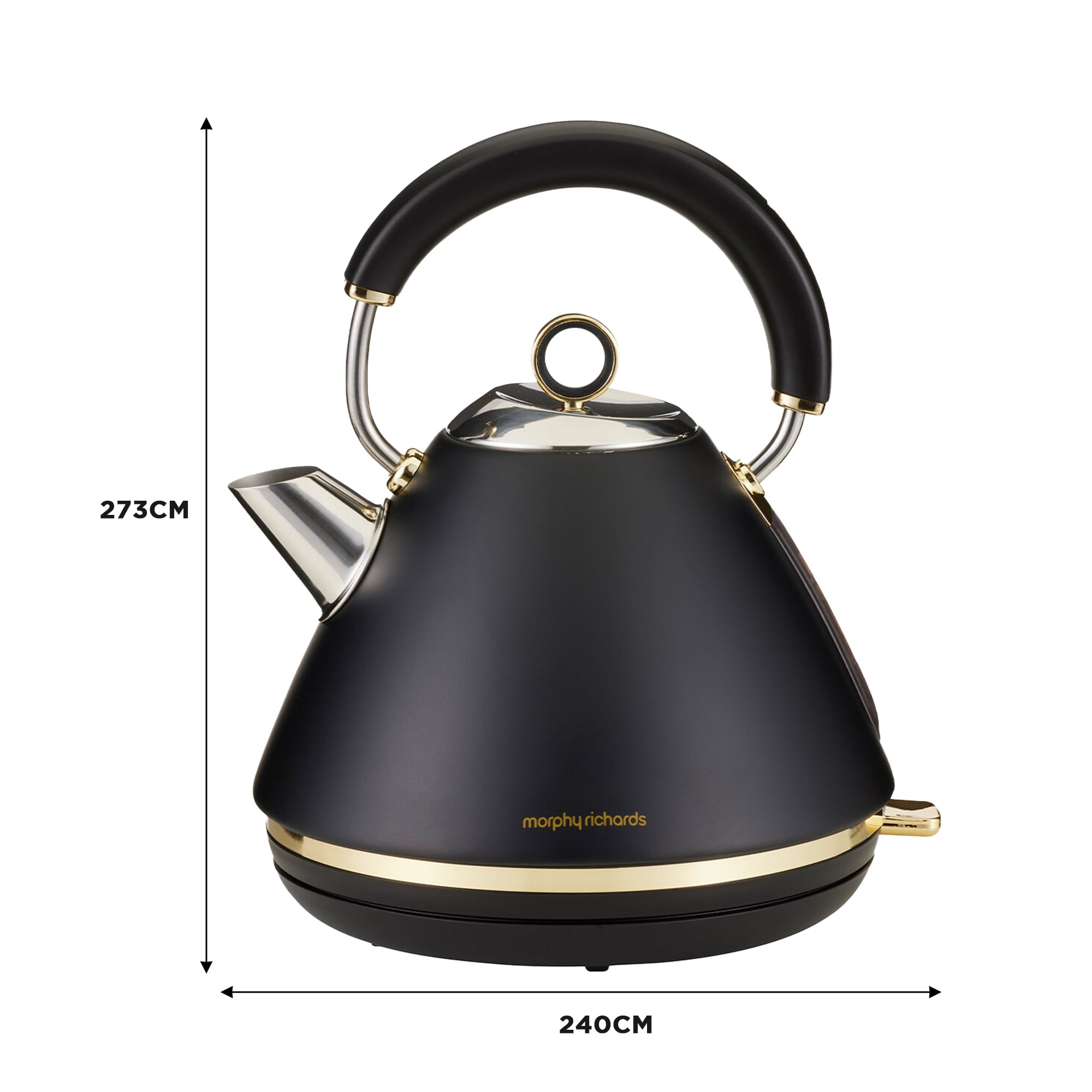 Electric Kettle Rapid Boil Stainless Steel 27.7x24x22cm