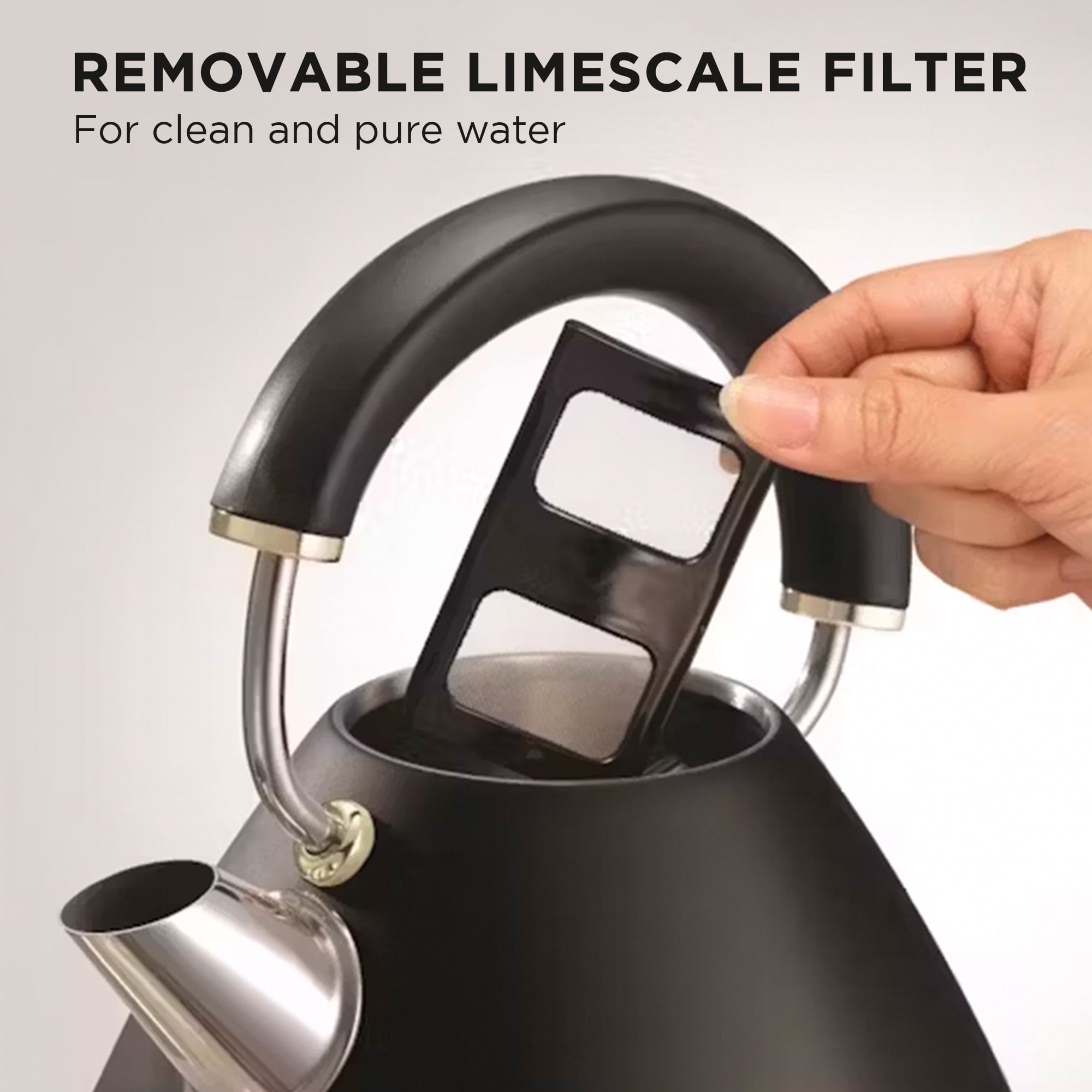 Electric Kettle Rapid Boil Stainless Steel 27.7x24x22cm