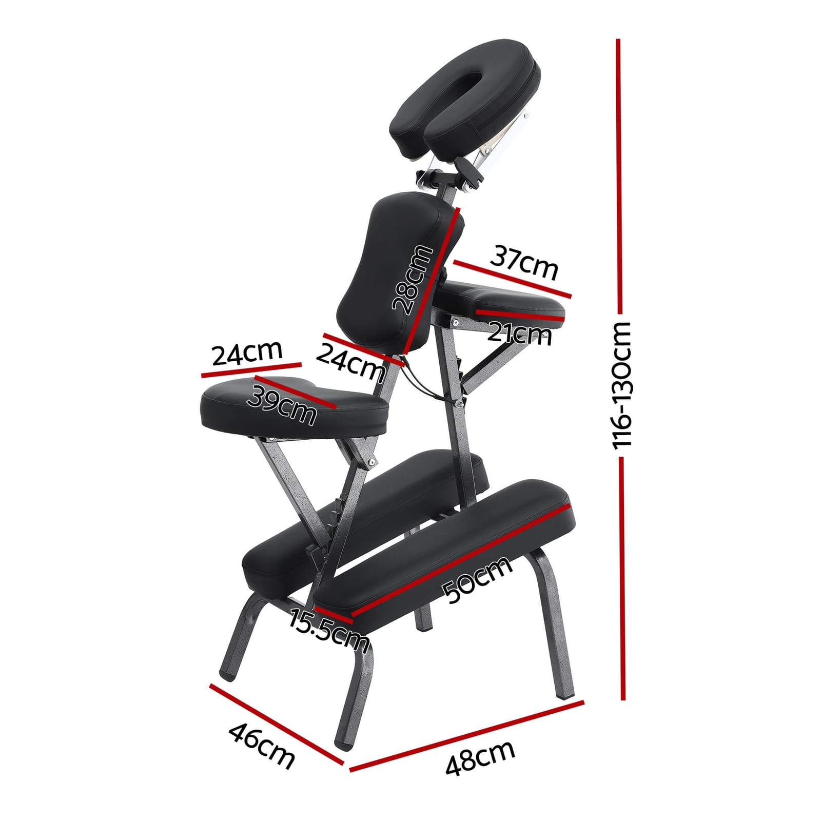 Portable Massage Chair Lightweight 46x48x130cm