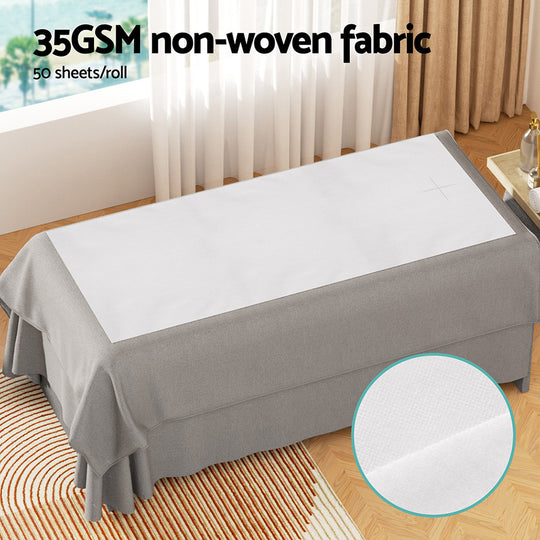Massage Table Cover 2 Rolls 100/50 Pieces