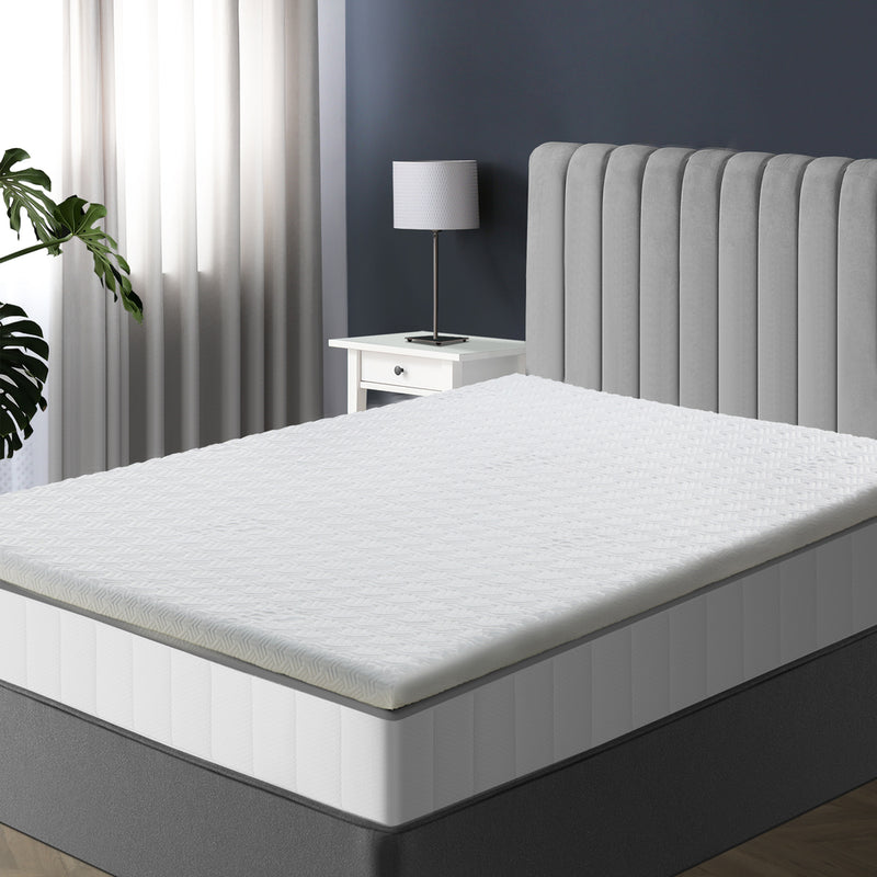 Memory Foam Mattress Topper Reversible Cool Gel 10cm - 10Cm - photo 21