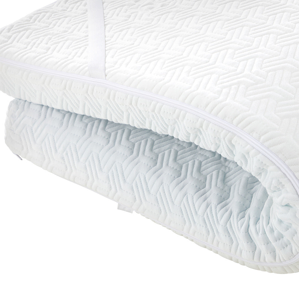 Memory Foam Mattress Topper Reversible Cool Gel 10cm