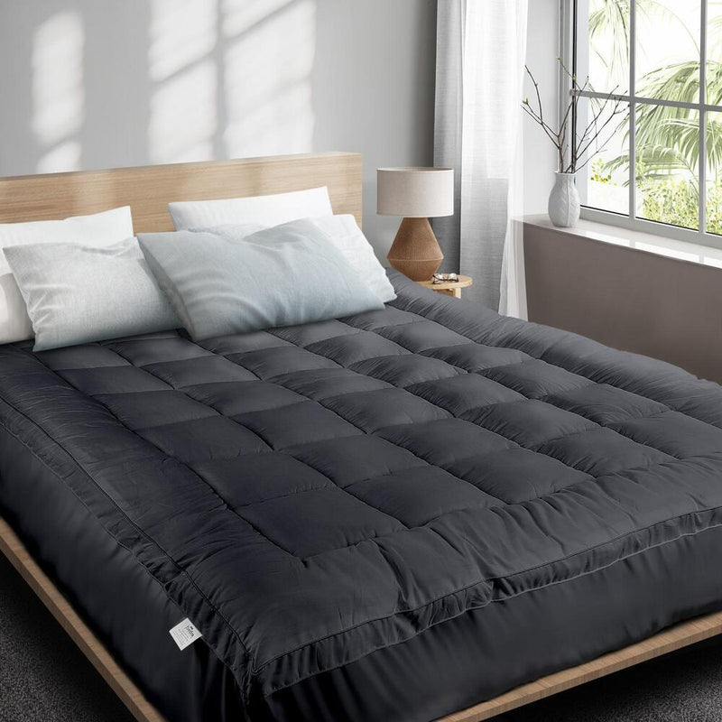 Mattress Topper Pillow Top Mattress Topper 1000GSM Microfiber with Pillow Top Mattress Topper - photo 8