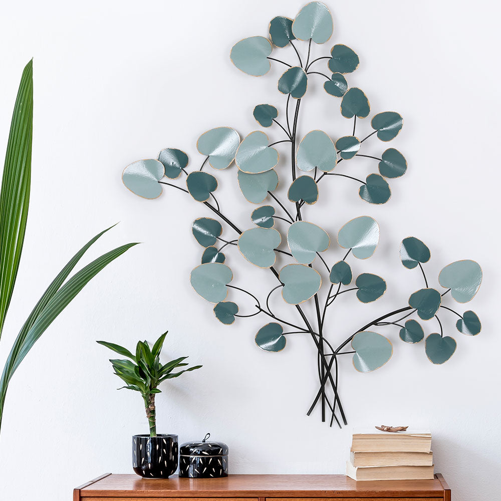 Metal Wall Art Tree Of Life Blue